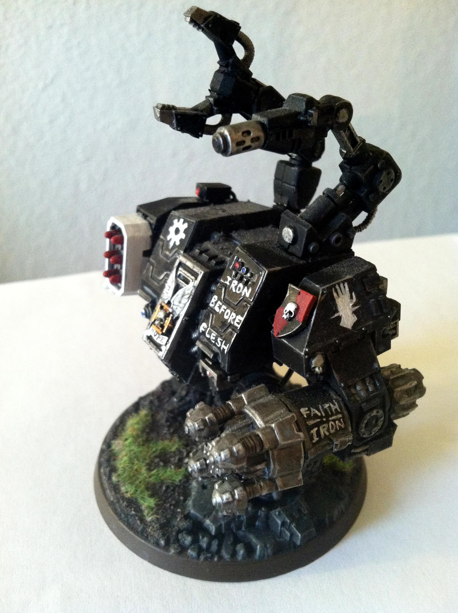 Dreadnought, Iron Hands, Space Marines, Venerable Dreadnought Iron